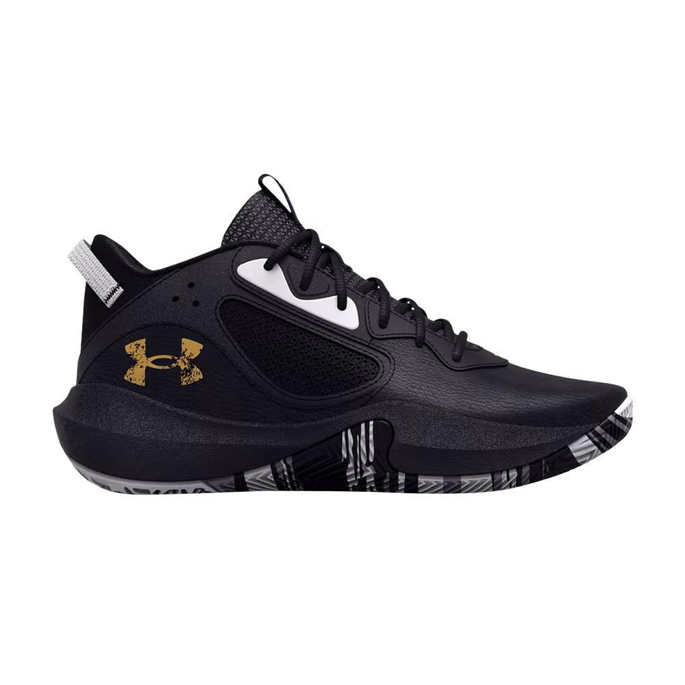 Under Armour Lockdown 6 GS Black Metallic Gold