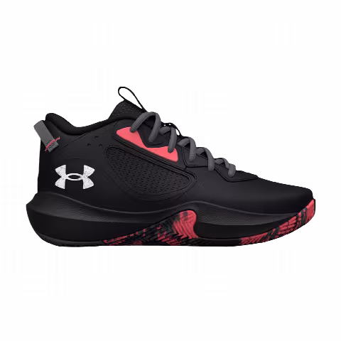 Under Armour Lockdown 6 GS 'Black Blitz Red'
