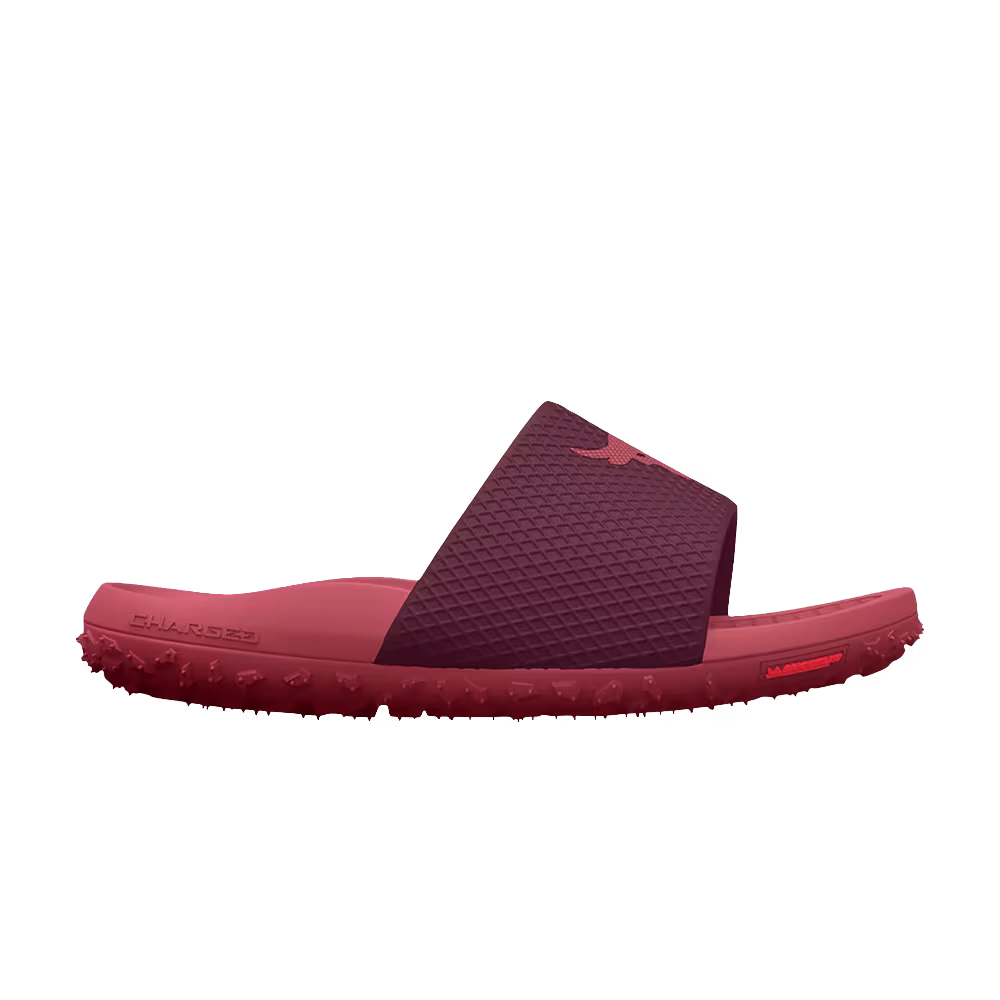 Under Armour Project Rock Slide Dark Maroon