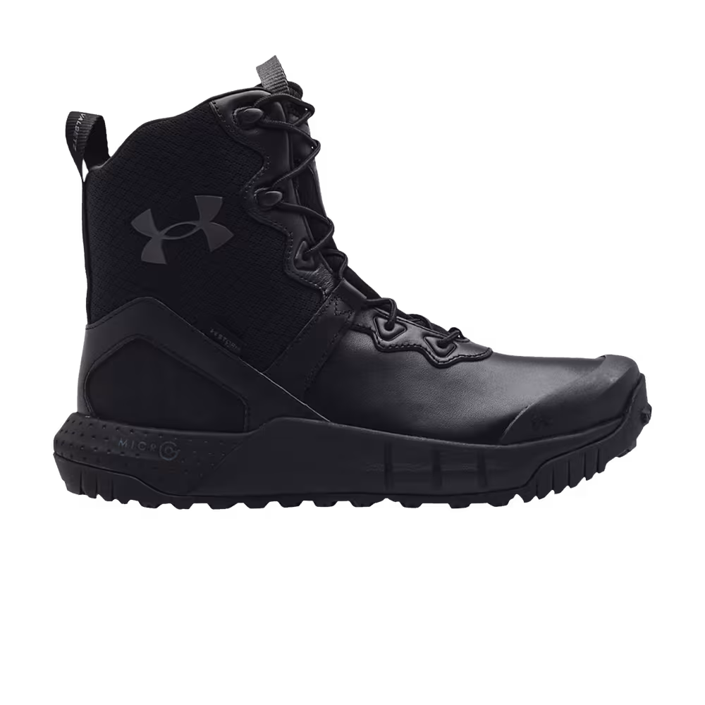 Under Armour Micro G Valsetz Leather Black Jet Grey