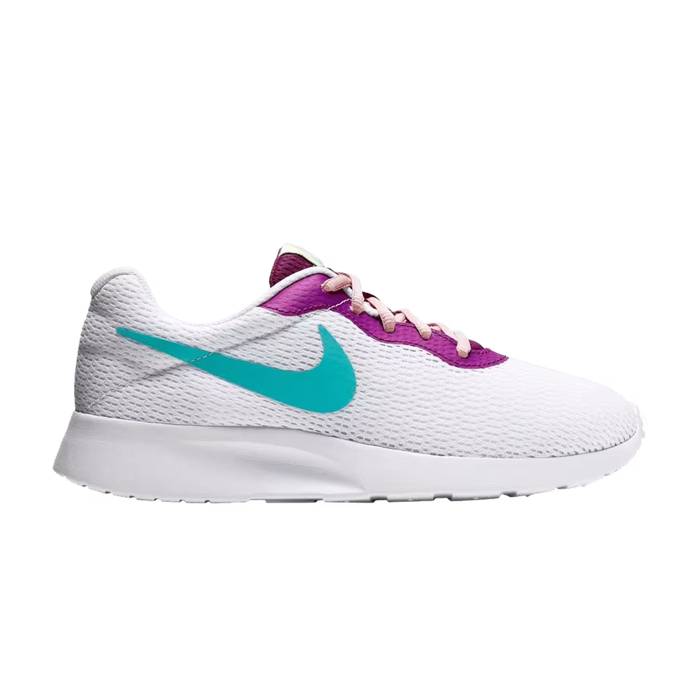 Nike Women's Tanjun White Light Aqua Violet