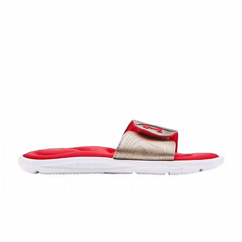 Under Armour Wmns Ignite 9 Slide 'White Metallic Faded Gold'