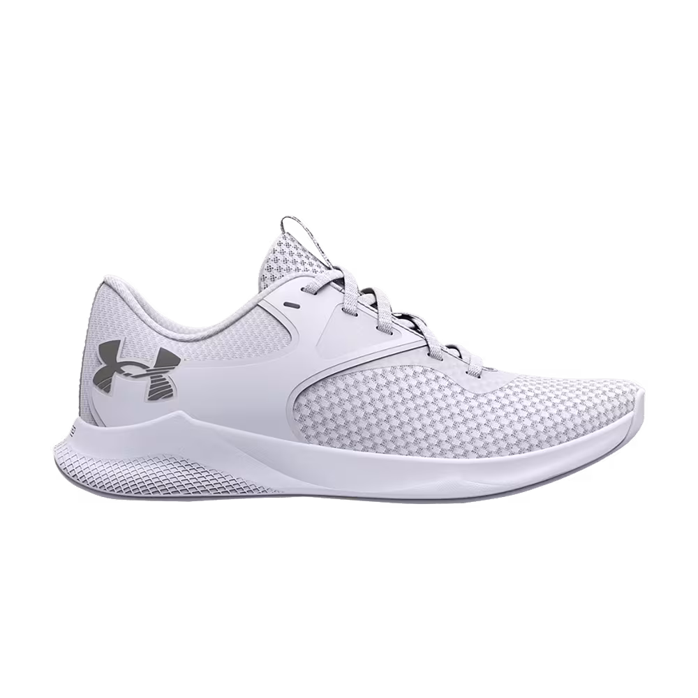 Under Armour Women's Charged Aurora 2 White Metallic Warm Silver