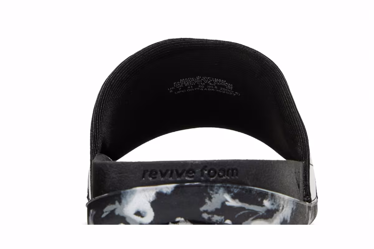 Nike Offcourt Slide Marble - Black White, view 8
