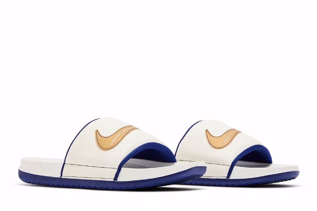 Nike Offcourt Slide Sail Metallic Gold, view 9
