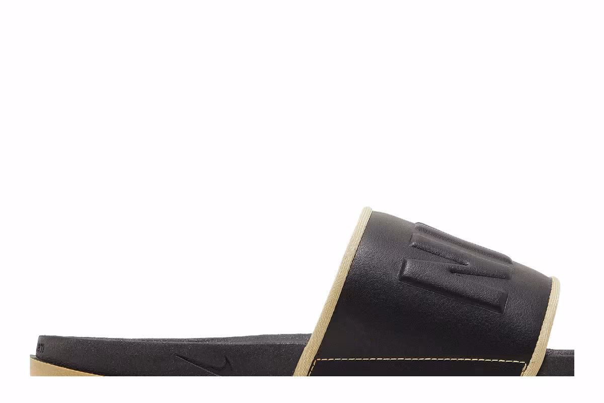 Nike Offcourt Slide Black Wheat Grass, view 3