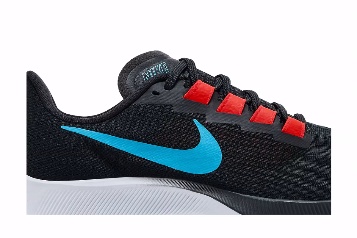 Nike Air Zoom Pegasus 37 Off Noir Light Blue Fury, view 3