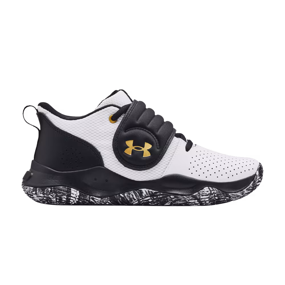 Under Armour Zone BB GS White Black Gold