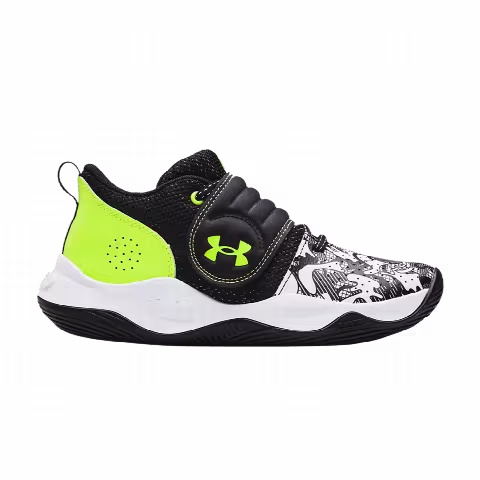 Under Armour Zone BB GS 'Colorshift - White Black'