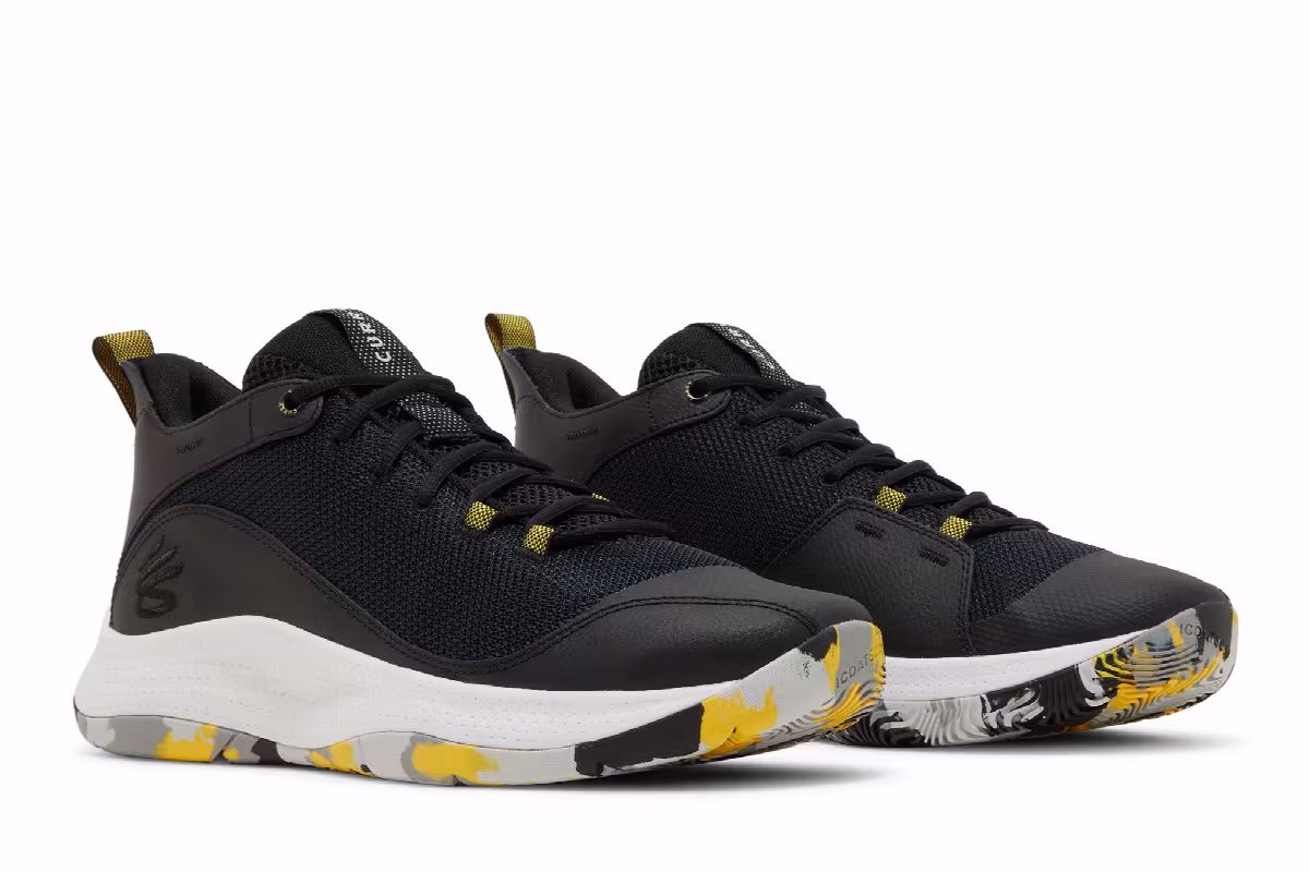 Under Armour 3Z5 Curry Black White, view 9