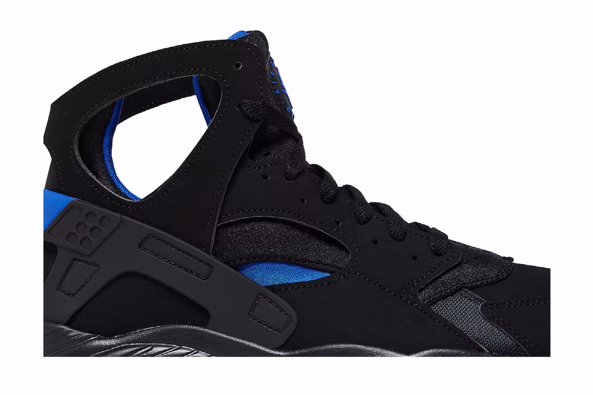 Nike Air Flight Huarache Black Lyon Blue 2023, view 3