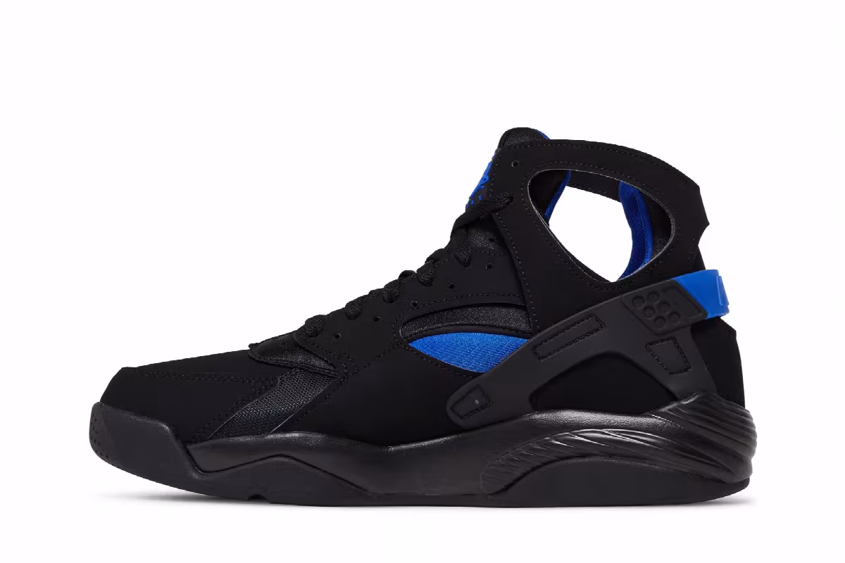 Nike Air Flight Huarache Black Lyon Blue 2023, view 4