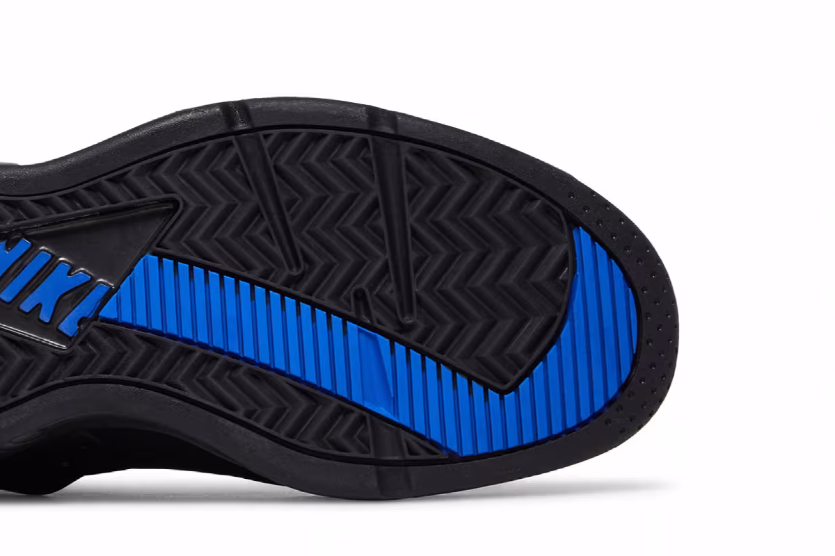 Nike Air Flight Huarache Black Lyon Blue 2023, view 6