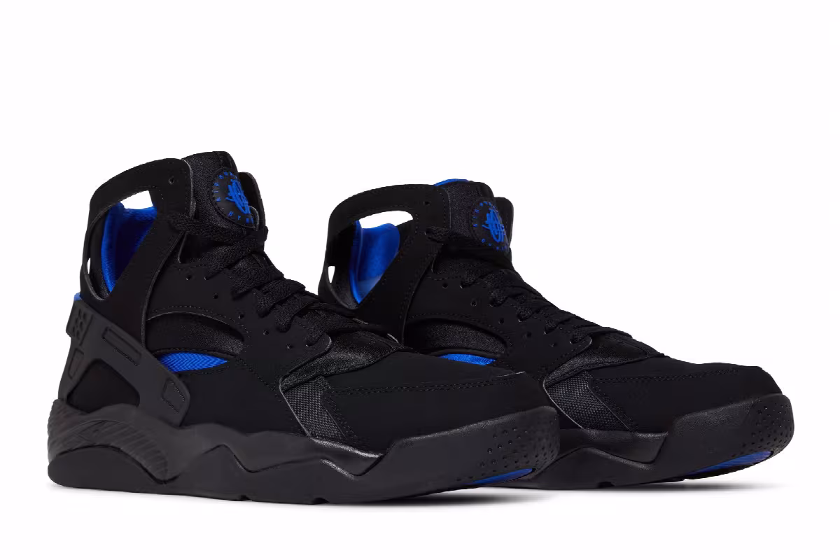 Nike Air Flight Huarache Black Lyon Blue 2023, view 9