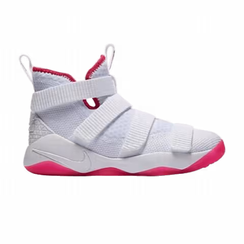 Nike LeBron Soldier 11 GS 'White Vivid Pink'