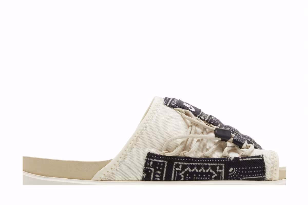 Nike Asuna Slide Paisley - Pale Ivory, view 3