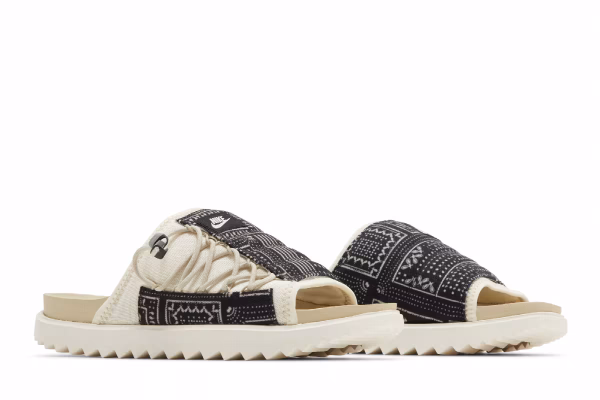 Nike Asuna Slide Paisley - Pale Ivory, view 9