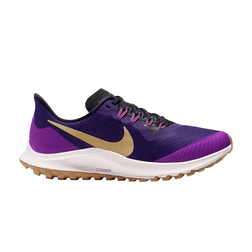 Nike Women's Air Zoom Pegasus 36 Trail Voltage Purple Gold