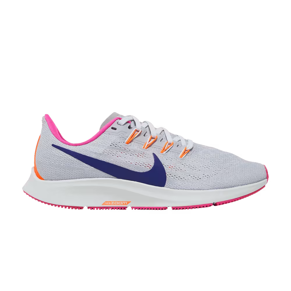 Nike Women's Air Zoom Pegasus 36 Wolf Grey Regency Purple