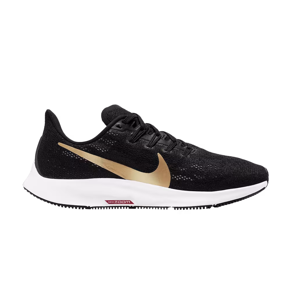 Nike Women's Air Zoom Pegasus 36 Black Metallic Gold