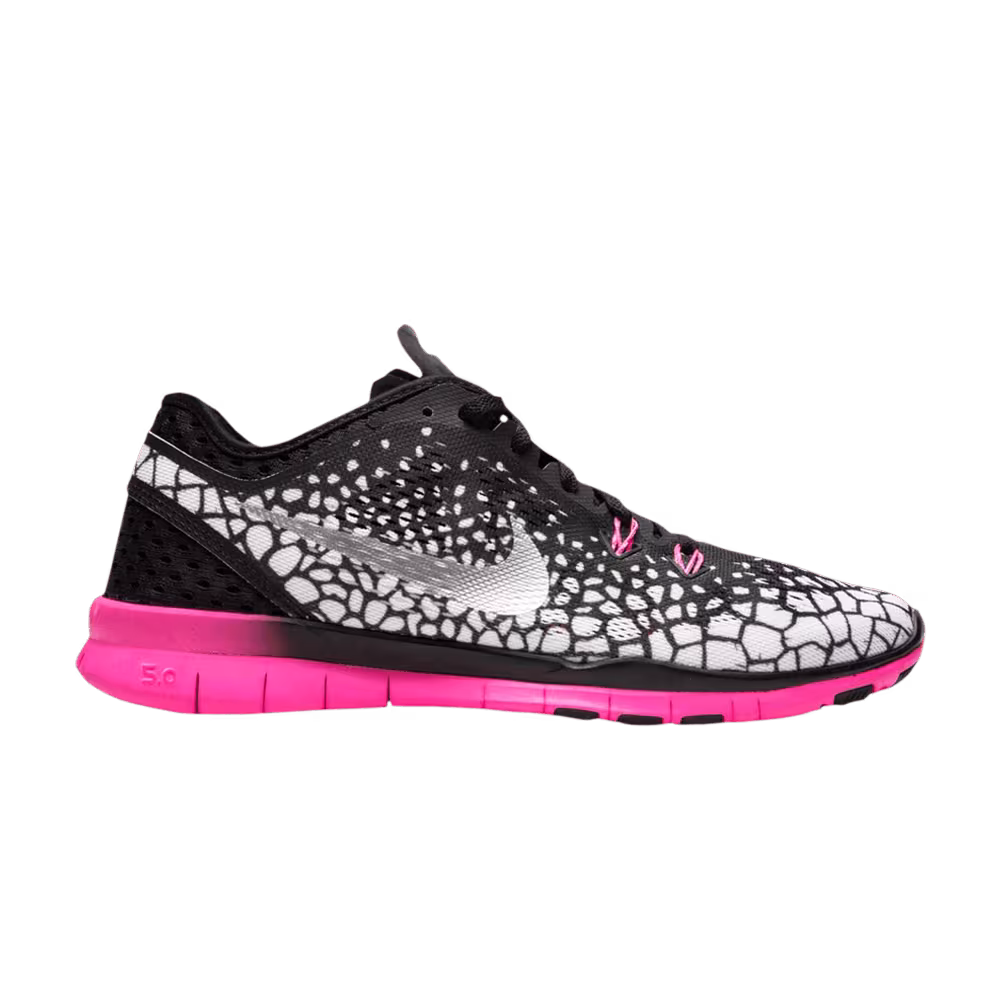 Nike Women's Free 5.0 TR Fit 5 Print Black Pink