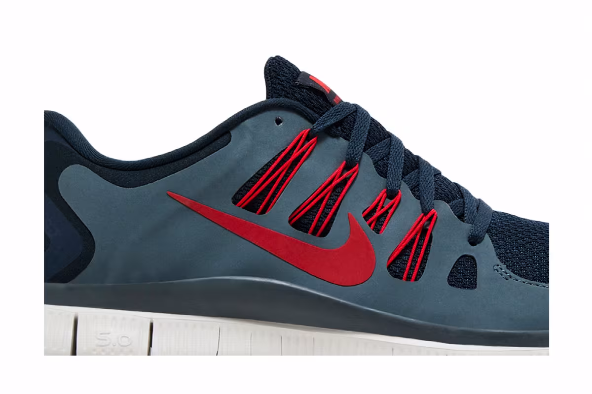 Nike Free 5.0+ Armory Navy Challenge Red, view 3