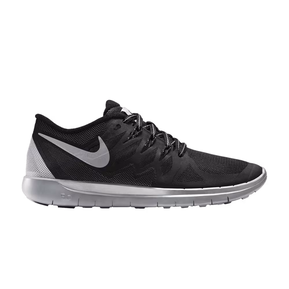 Nike Free 5.0 Flash GS Black Reflective Silver