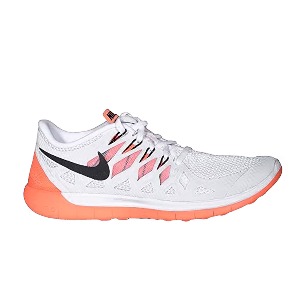 Nike Women's Free 5.0 White Bright Mango
