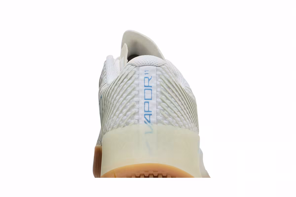 NikeCourt Air Zoom Vapor 11 HC White Light Blue Gum, view 8