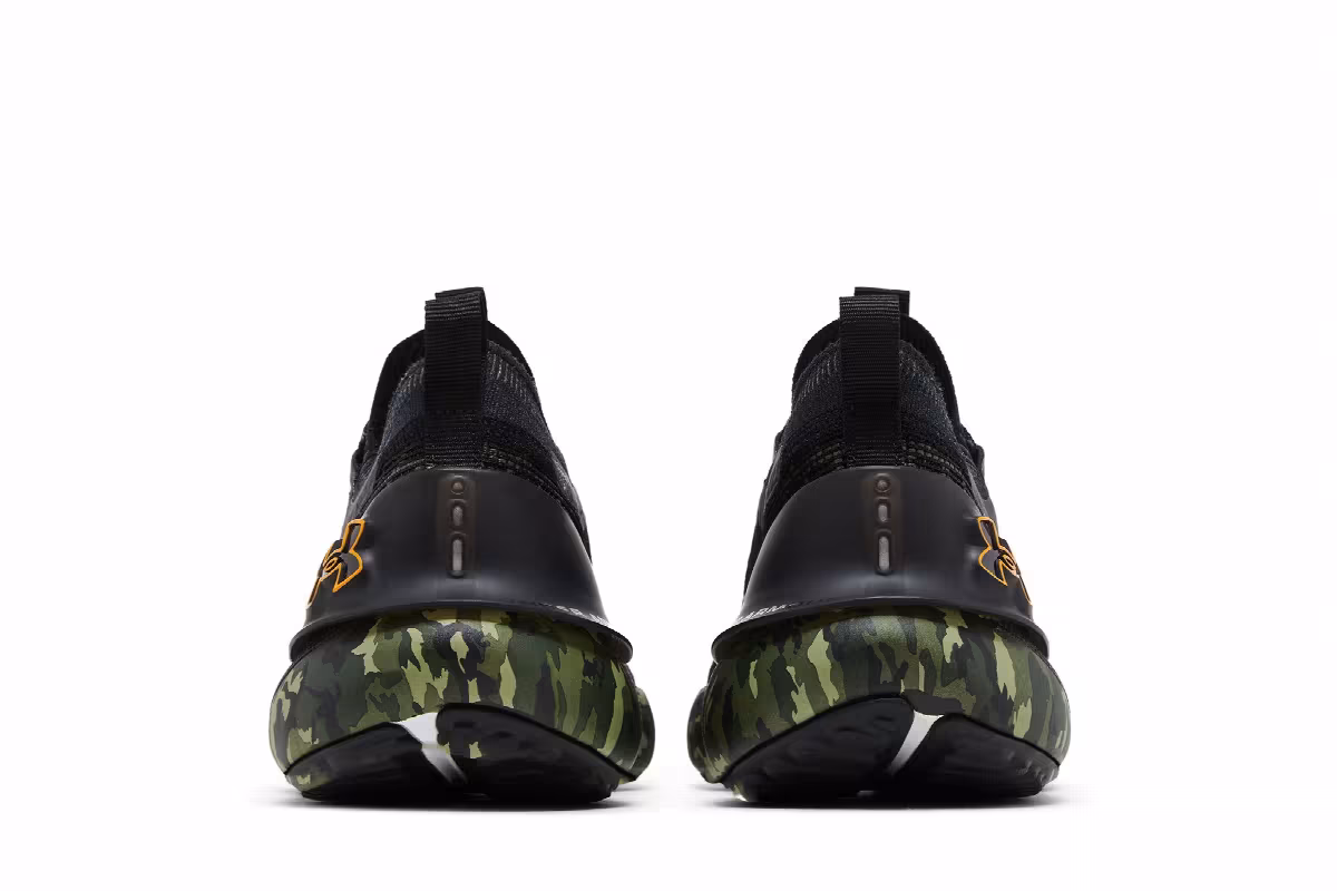 Under Armour HOVR Phantom 3 SE Printed Black Marine Green Camo, view 7