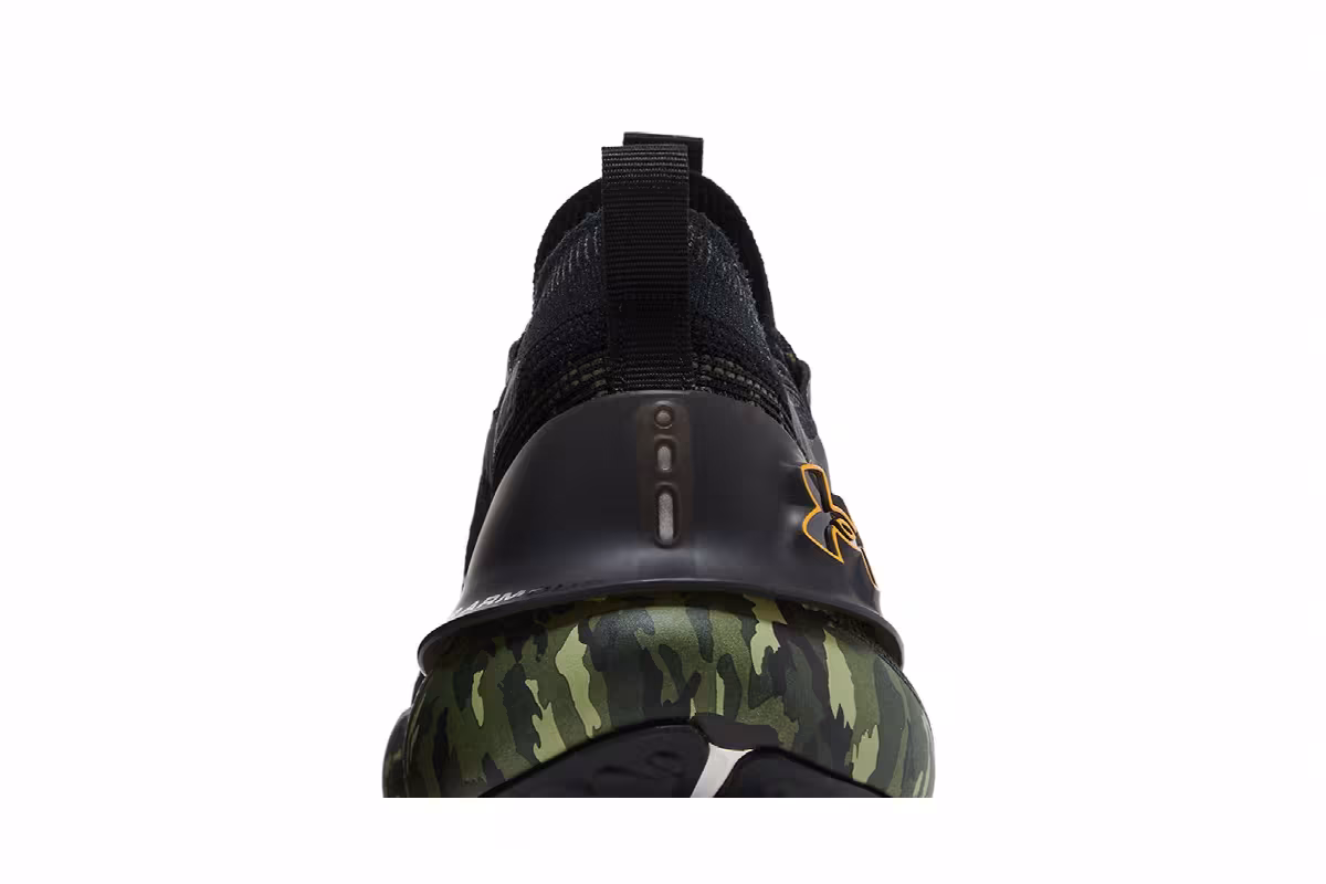 Under Armour HOVR Phantom 3 SE Printed Black Marine Green Camo, view 8