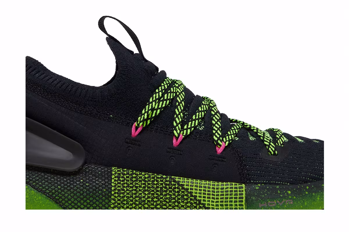 Under Armour HOVR Phantom 3 Amp Black Lime Surge, view 3