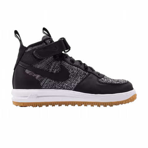 Nike Lunar Force 1 Flyknit Workboot 'Black White'