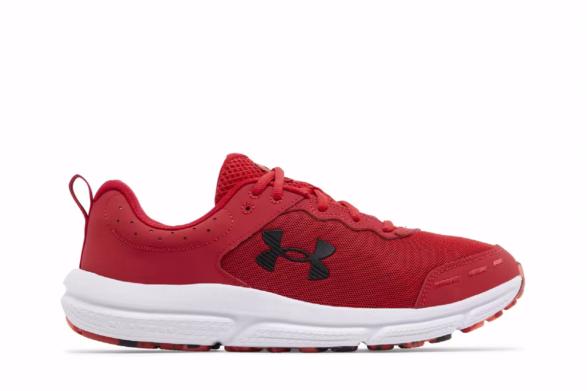 Under Armour Charged Assert 10 Red Black, view 2