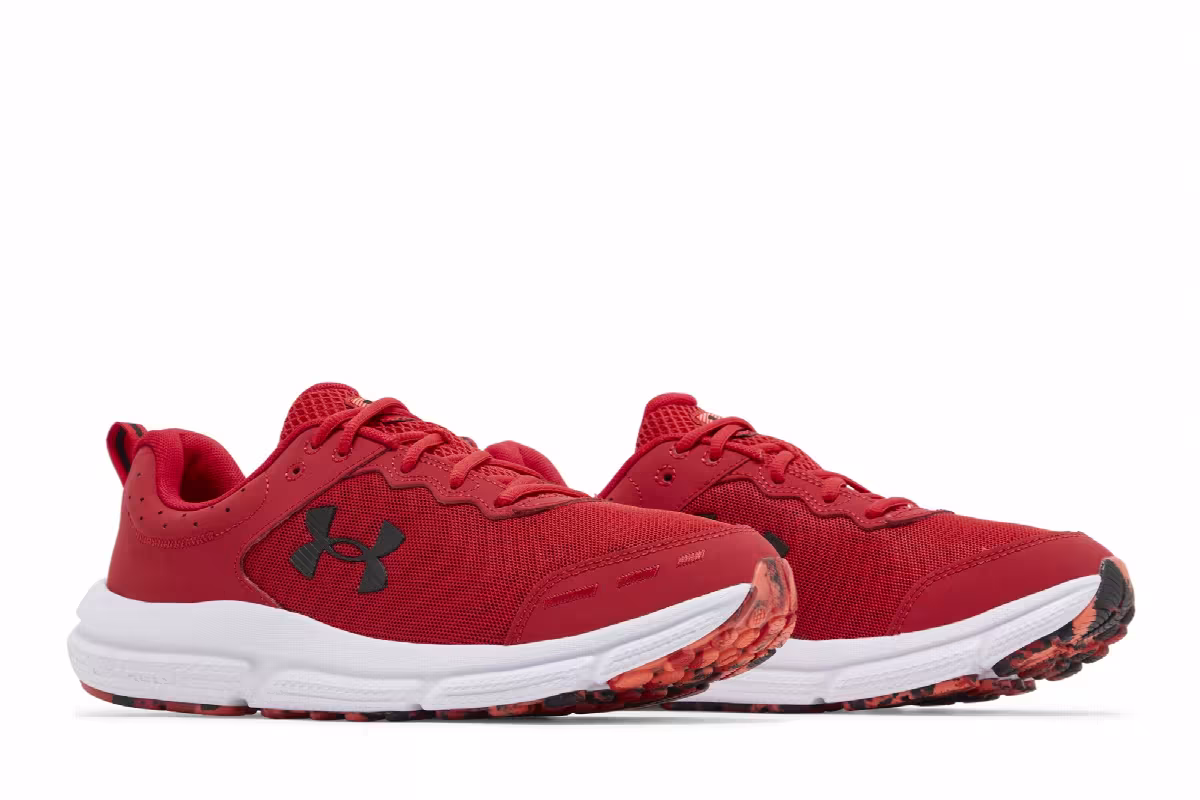 Under Armour Charged Assert 10 Red Black, view 9