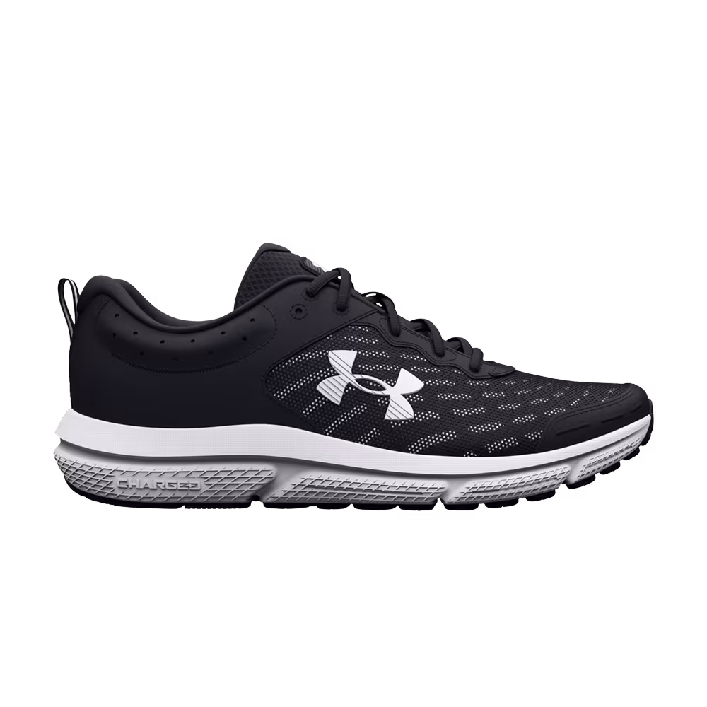 Under Armour Charged Assert 10 4E Wide Black White