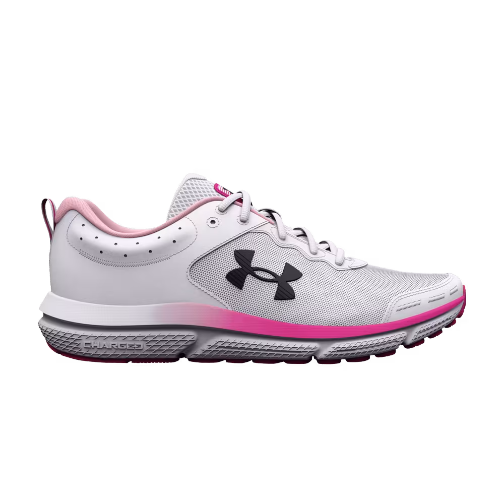 Under Armour Women's Charged Assert 10 White Rebel Pink