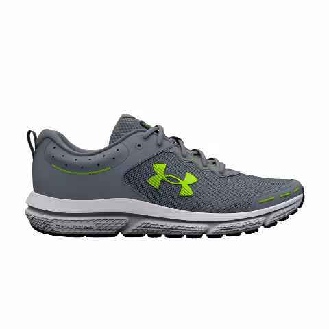 Under Armour Charged Assert 10 4E Wide 'Gravel Lime Surge'