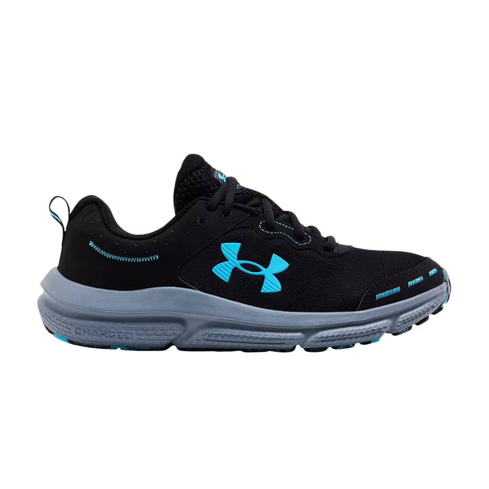 Under Armour Charged Assert 10 Black Blue Surf
