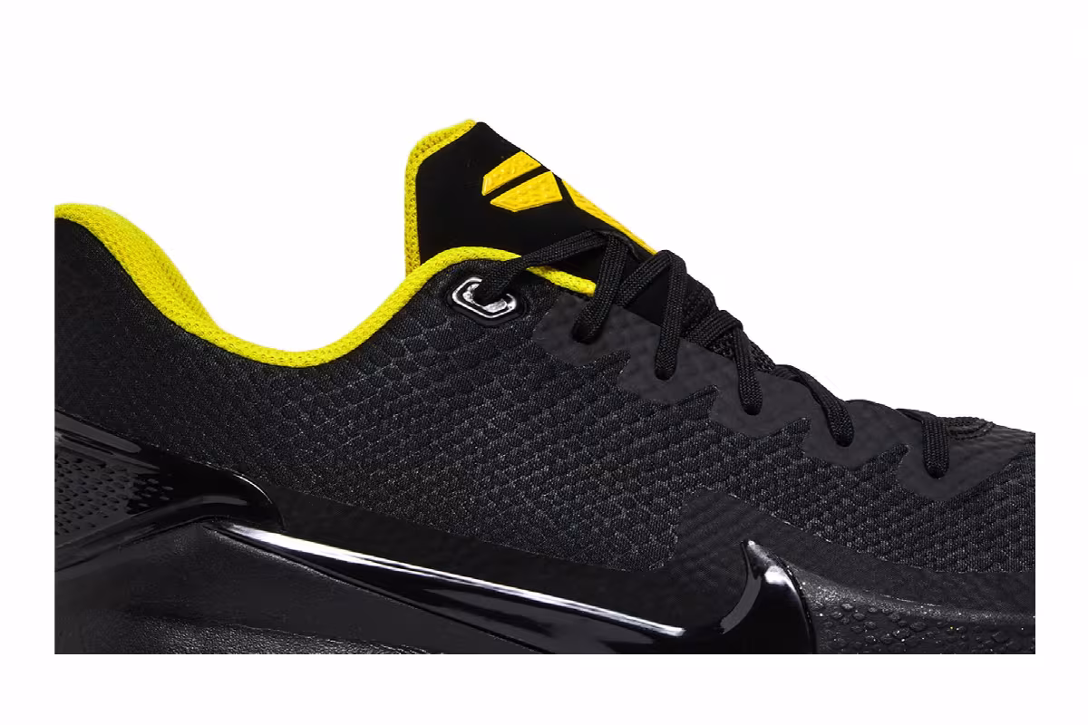 Nike Mamba Focus Black Optimum Yellow, view 3