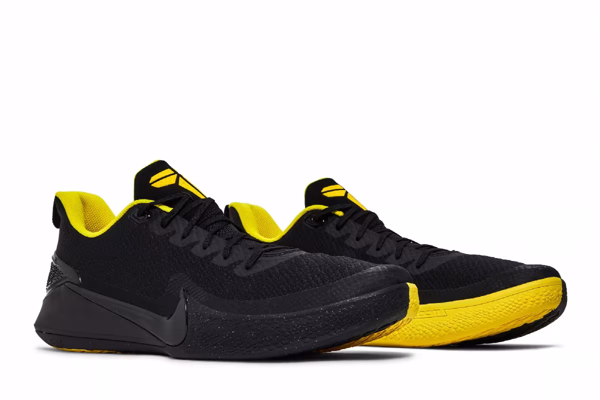 Nike Mamba Focus Black Optimum Yellow, view 9