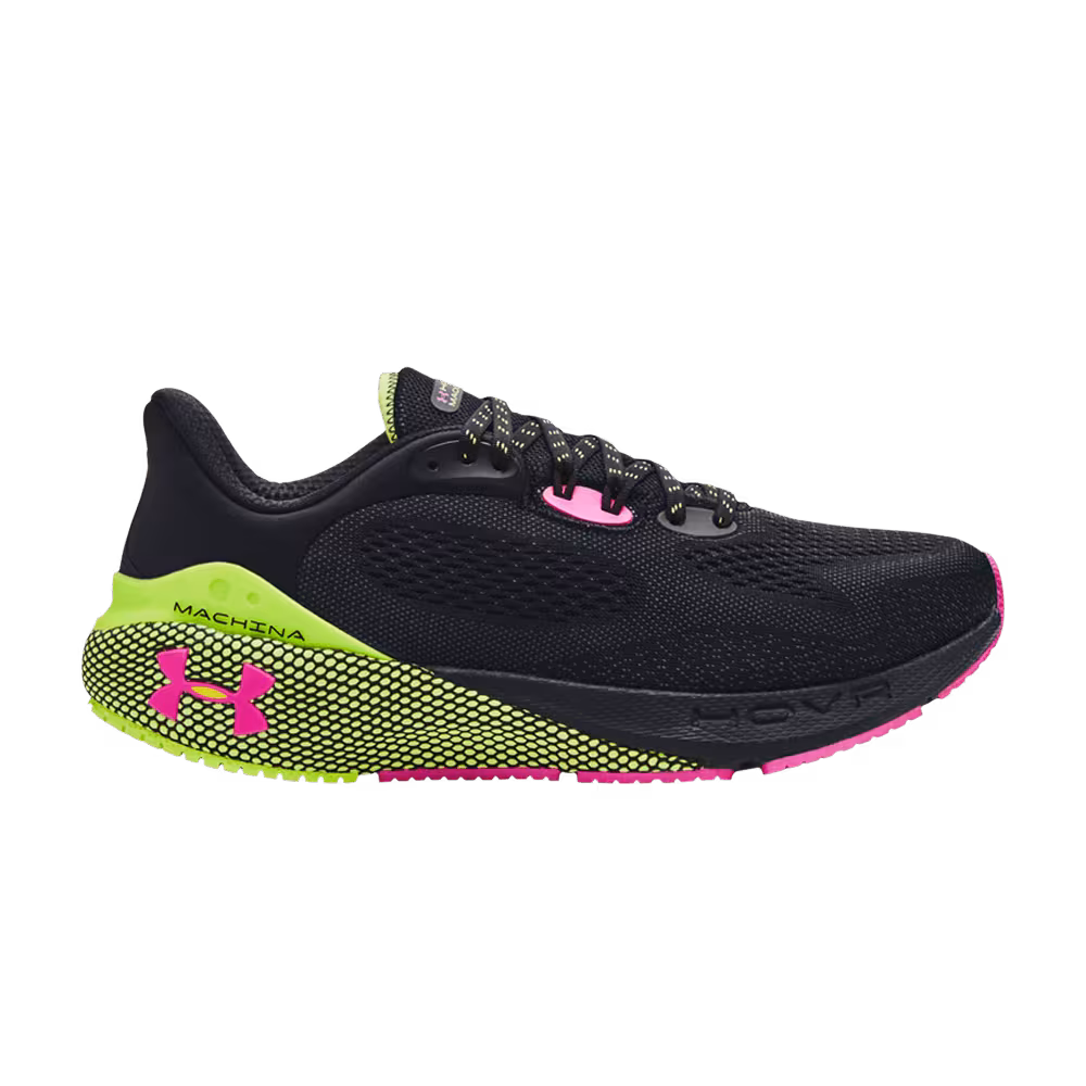 Under Armour HOVR Machina 3 Black Lime Pink