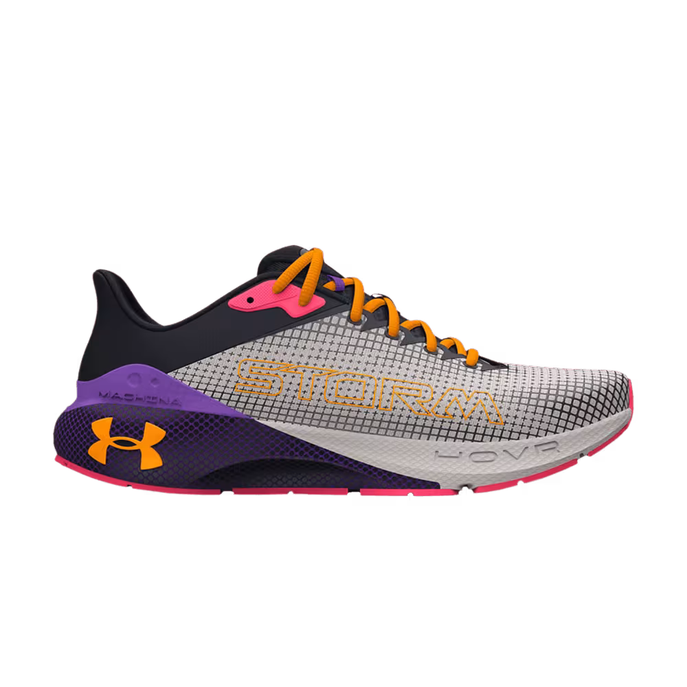 Under Armour Women's HOVR Machina Storm - White Clay Formula Orange