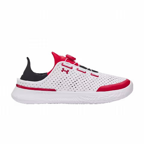 Under Armour SlipSpeed Leather GS 'White Red'