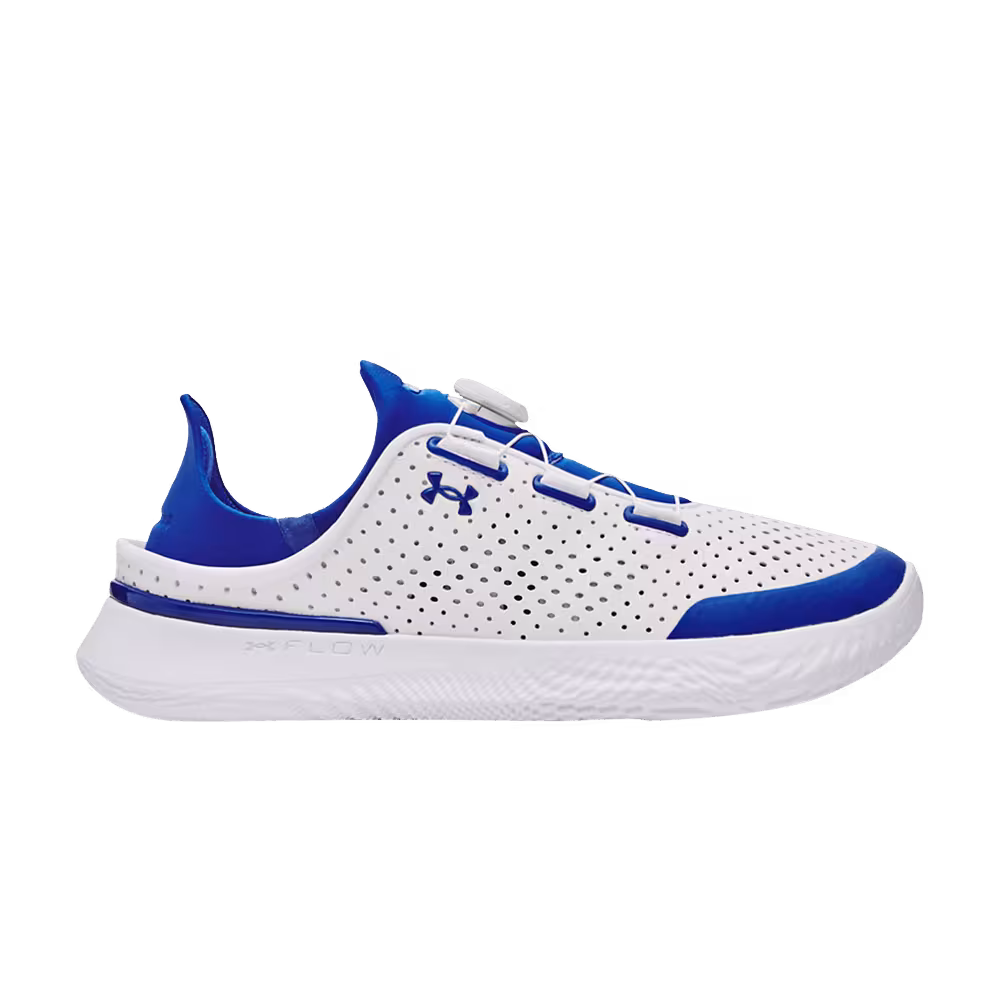 Under Armour SlipSpeed Leather GS White Team Royal