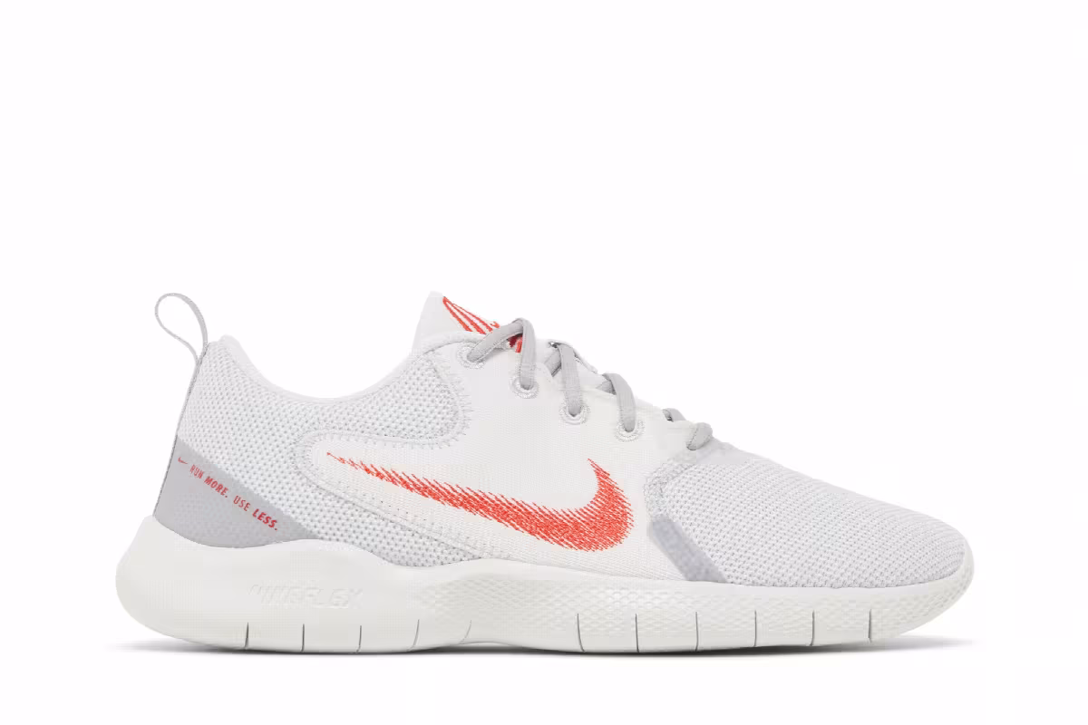 Nike Flex Experience Run 10 Platinum Tint Chile Red, view 2