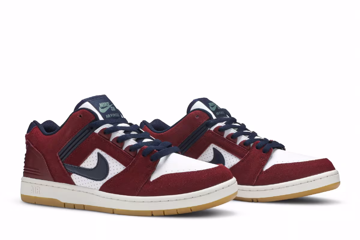 Nike Air Force 2 Low SB Team Red Obsidian, view 9