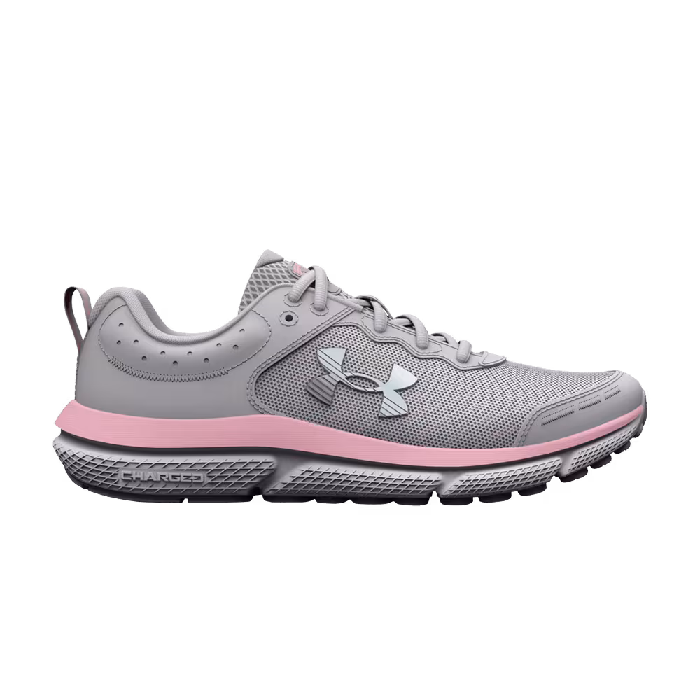 Under Armour Assert 10 AC GS Wide Halo Grey Pink Sugar
