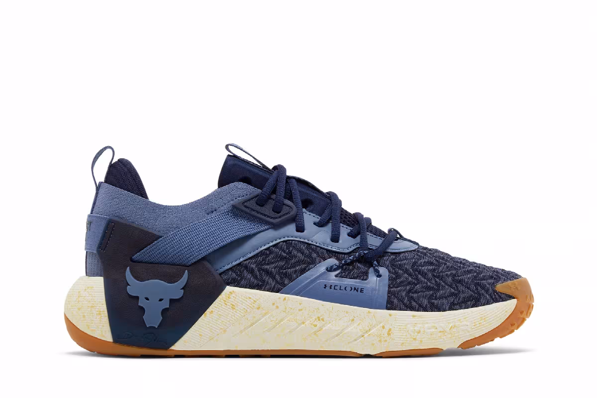 Under Armour Project Rock 6 Hushed Blue White Clay, view 2