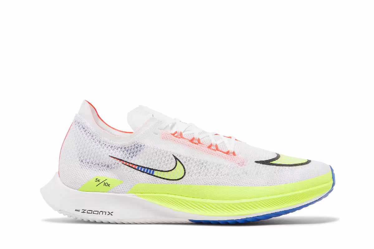Nike ZoomX Streakfly Premium White Racer Blue Volt, view 2